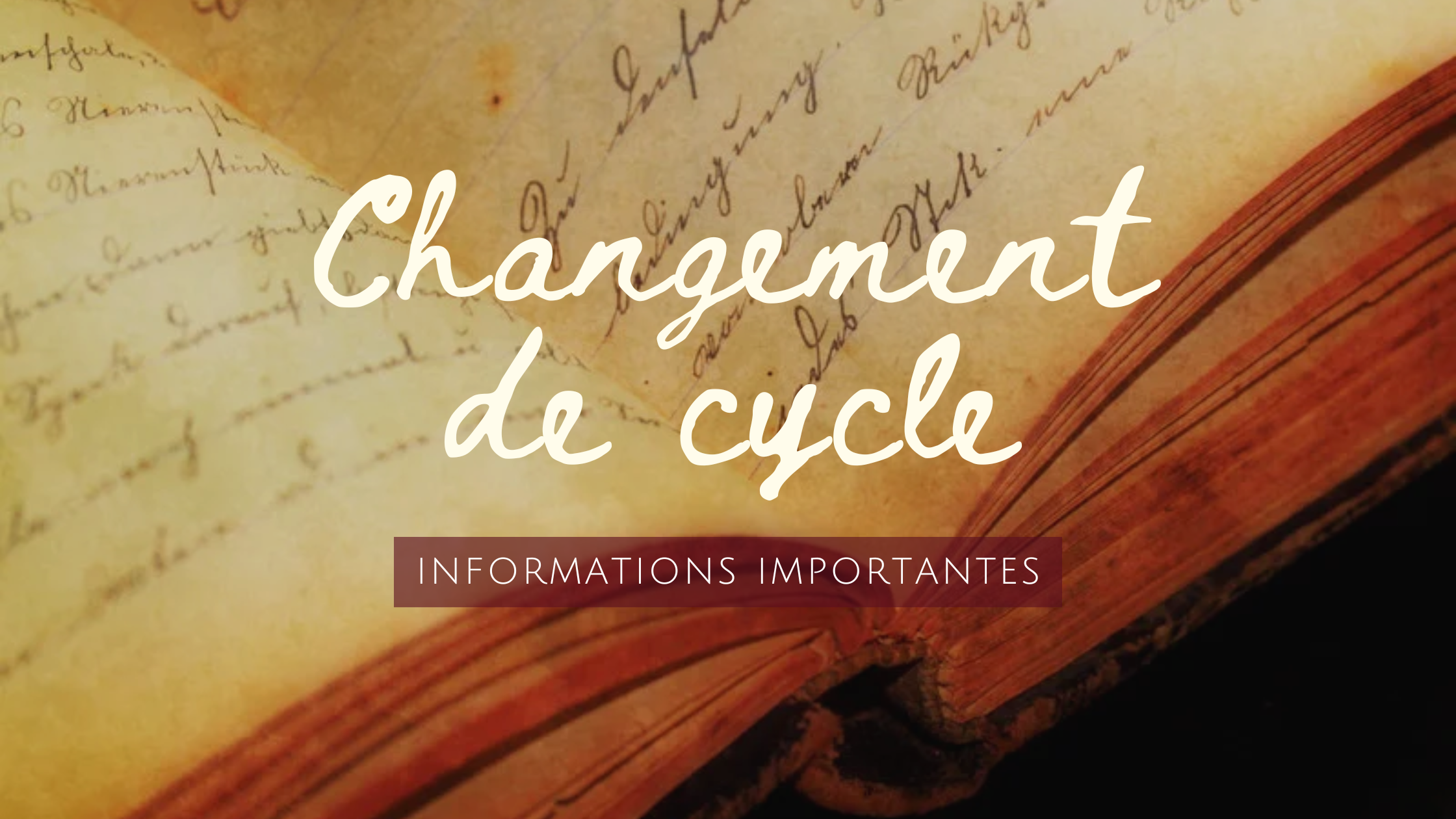 Changement de cycle
